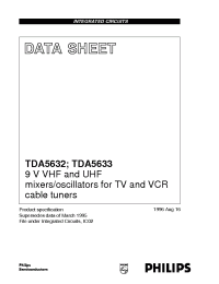Datasheet TDA5632 manufacturer Philips