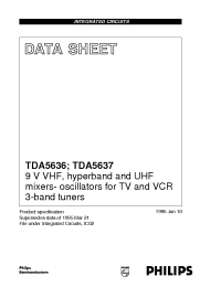 Datasheet TDA5636 manufacturer Philips