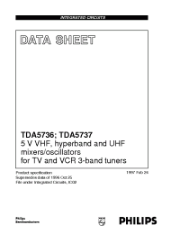 Datasheet TDA5736M manufacturer Philips