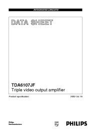 Datasheet TDA6107JF manufacturer Philips