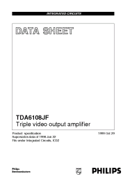 Datasheet TDA6108 manufacturer Philips