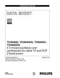 Datasheet TDA6402 manufacturer Philips
