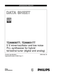Datasheet TDA6650 manufacturer Philips