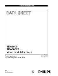 Datasheet TDA6800 manufacturer Philips
