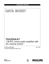 Datasheet TDA7052A manufacturer Philips
