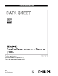Datasheet TDA8043H manufacturer Philips