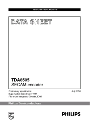 Datasheet TDA8505/N1 manufacturer Philips