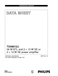 Datasheet TDA8512J manufacturer Philips