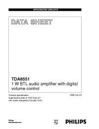 Datasheet TDA8551/N1 manufacturer Philips