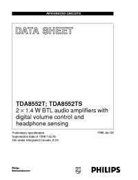 Datasheet TDA8552 manufacturer Philips