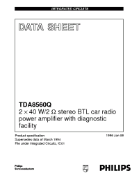 Datasheet TDA8560Q/N1 manufacturer Philips
