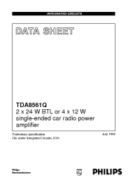 Datasheet TDA8561Q/N1 manufacturer Philips