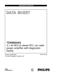 Datasheet TDA8563 manufacturer Philips
