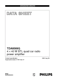 Datasheet TDA8569Q/N1 manufacturer Philips