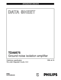 Datasheet TDA8575 manufacturer Philips