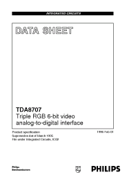 Datasheet TDA8707 manufacturer Philips