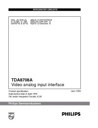 Datasheet TDA8708A manufacturer Philips