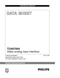 Datasheet TDA8709A/C2 manufacturer Philips