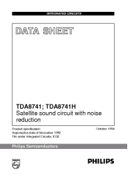 Datasheet TDA8741 manufacturer Philips