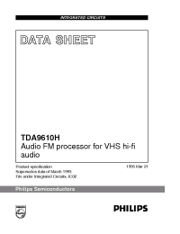 Datasheet TDA9610H manufacturer Philips