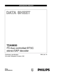 Datasheet TDA9850T/V1 manufacturer Philips