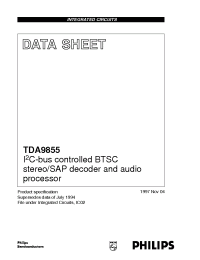 Datasheet TDA9855H manufacturer Philips