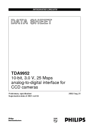 Datasheet TDA9952 manufacturer Philips