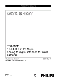 Datasheet TDA9962HL manufacturer Philips