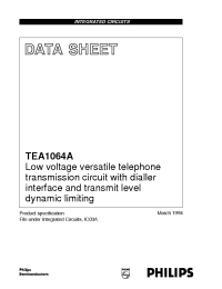 Datasheet TEA1064AT/C1 manufacturer Philips