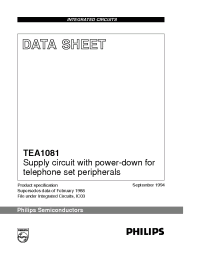 Datasheet TEA1081 manufacturer Philips