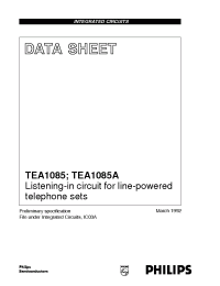 Datasheet TEA1085T/C1 manufacturer Philips