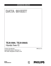 Datasheet TEA1094A/C1 manufacturer Philips