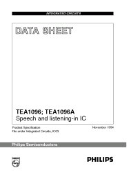 Datasheet TEA1096AT manufacturer Philips