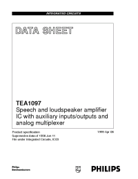 Datasheet TEA1097 manufacturer Philips