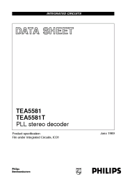 Datasheet TEA5581 manufacturer Philips
