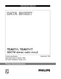 Datasheet TEA5711 manufacturer Philips