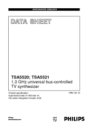 Datasheet TSA5520M/C3/R1 manufacturer Philips