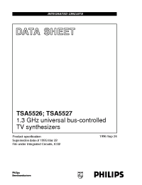 Datasheet TSA5526 manufacturer Philips