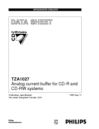 Datasheet TZA1027HL manufacturer Philips