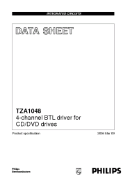 Datasheet TZA1048TH manufacturer Philips