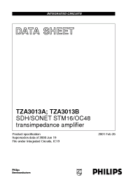 Datasheet TZA3013 manufacturer Philips