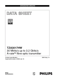 Datasheet TZA3017HW manufacturer Philips
