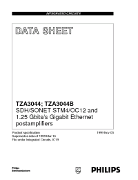 Datasheet TZA3044B manufacturer Philips