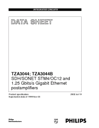Datasheet TZA3044U/T/C2 manufacturer Philips
