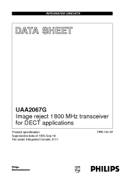 Datasheet UAA2067G manufacturer Philips