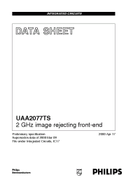 Datasheet UAA2077TS/D manufacturer Philips