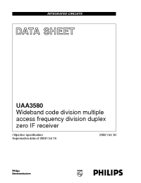 Datasheet UAA3580 manufacturer Philips