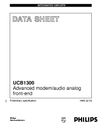 Datasheet UCB1300 manufacturer Philips
