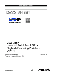Datasheet UDA1335H manufacturer Philips