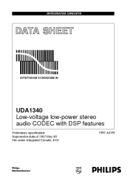 Datasheet UDA1340M manufacturer Philips